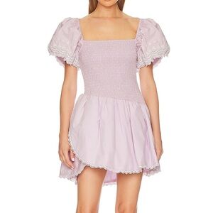 LoveShackFancy - Asa Dress in Soft Iris. NWT.